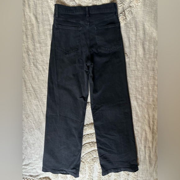 Gap | High Rise Stride Wide-Leg Jeans | Washed black | 26 2 LONG - Picture 6 of 6
